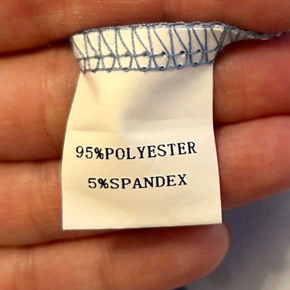 Women’s Blue and Black Polka-Dot Dress, NEVER WORN, Size Medium - Picture 7 of 9